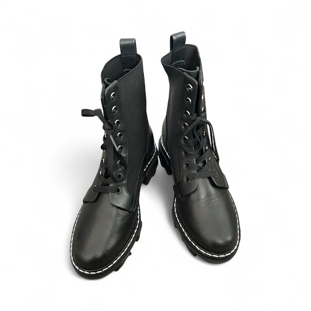 RAG & BONE Shiloh Lace Up Leather Combat Boots 36.5/6